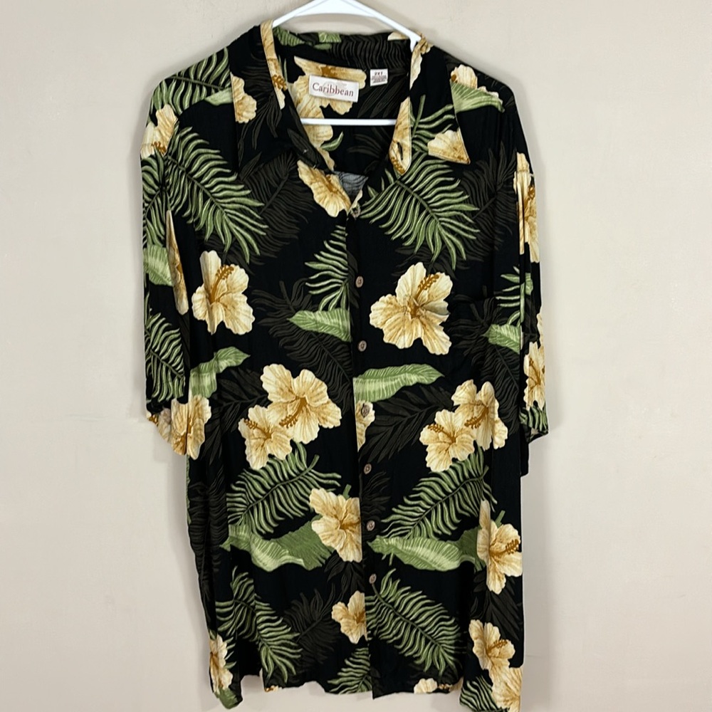 Caribbean Tropical Hawaiian Shirt Size 2XT